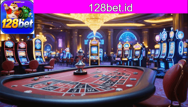 Interface do catálogo de jogos online 128bet com categorias puzzles e party games
