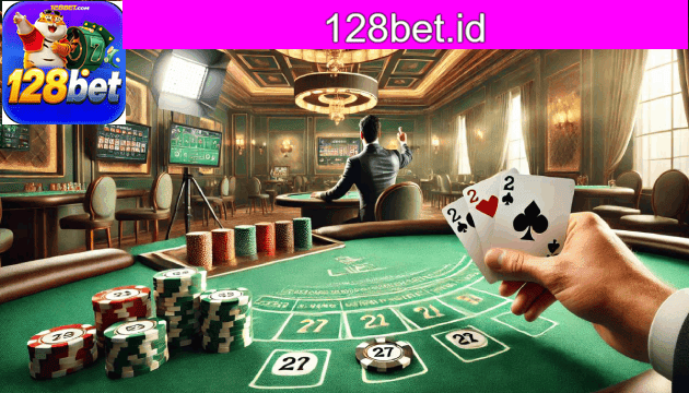 Interface de playlists 128bet com moods foco, relax e trilhas para jogos